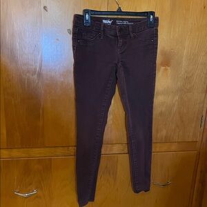 Mossimo Supply Co. Dark Maroon Jeggings